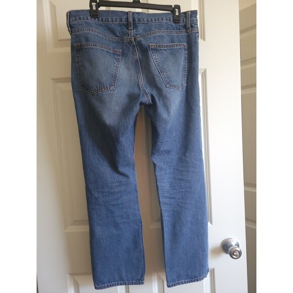 OLD NAVY Men's Medium Blue Denim 100% Cotton Straight Leg Jean Size 32 x 30 - Picture 2 of 8
